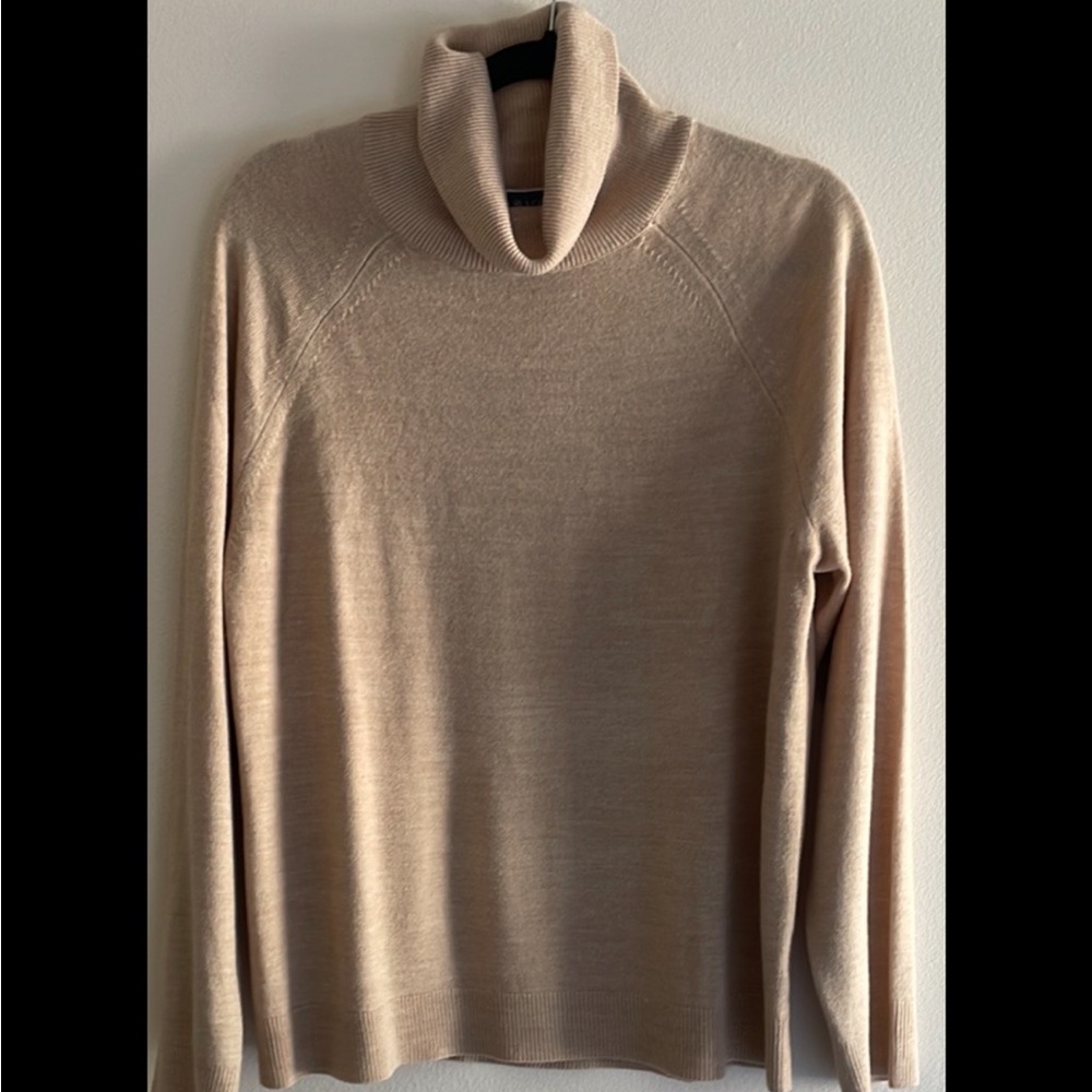 NEW! Karen Scott Classic Beige Turtleneck Sweater